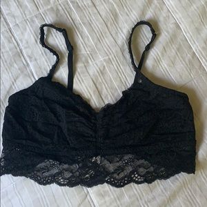 Black lace bralette NWOT